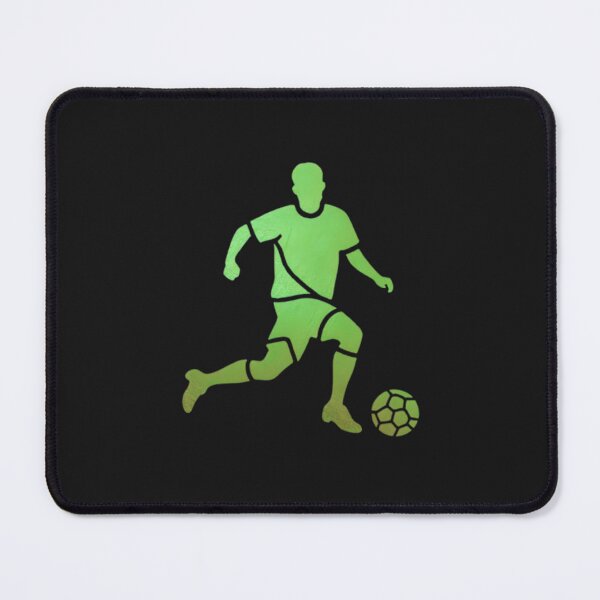 Item preview, A soccer player skilfully dribbles the football_Green paint designed and sold by Aariq.
