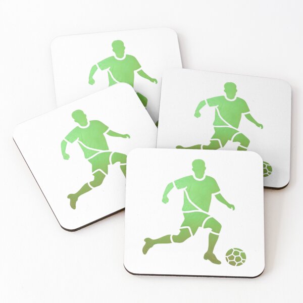 Item preview, A soccer player skilfully dribbles the football_Green paint designed and sold by Aariq.