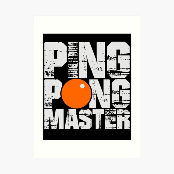 Tischtennis Meister T-Shirt & Geschenk Kunstdruck