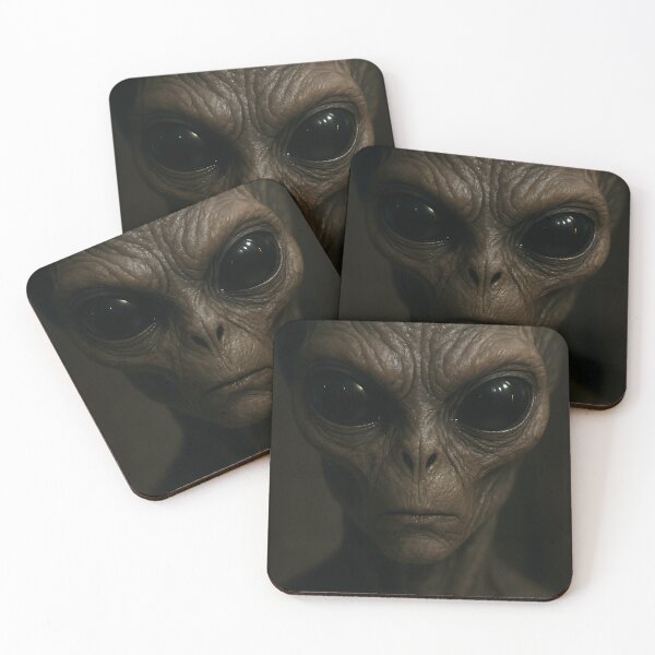 Item preview, Photorealistic Alien Face  Deep Soul Gaze Artwork designed and sold by Buzzink.