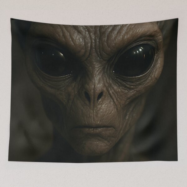 Item preview, Photorealistic Alien Face  Deep Soul Gaze Artwork designed and sold by Buzzink.
