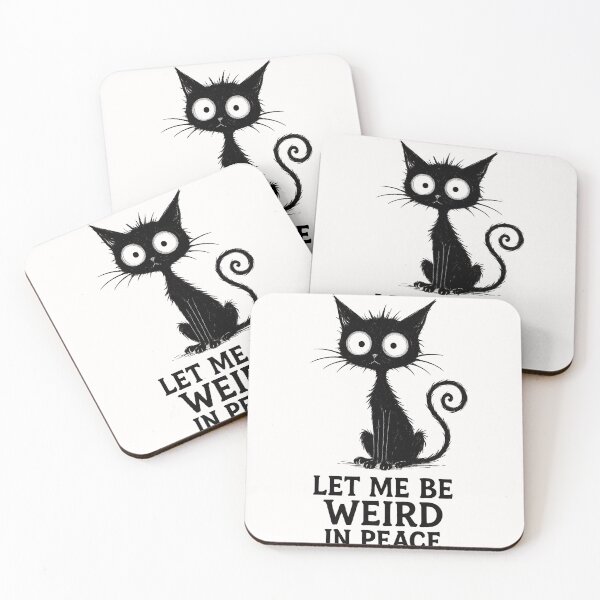 Item preview, Let Me Be Weird in Peace Black Cat Graphic designed and sold by cawtoon.
