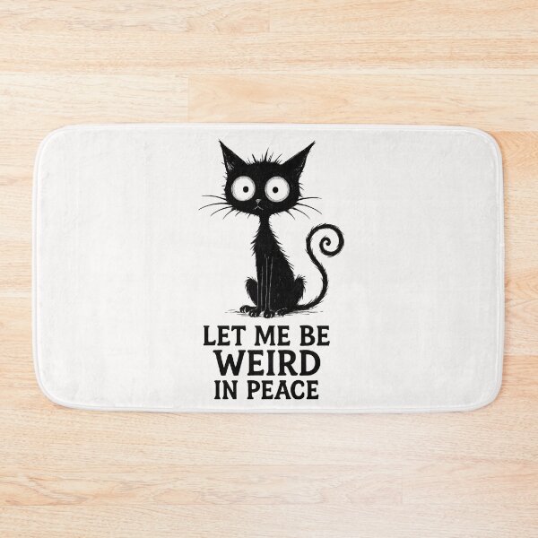 Item preview, Let Me Be Weird in Peace Black Cat Graphic designed and sold by cawtoon.