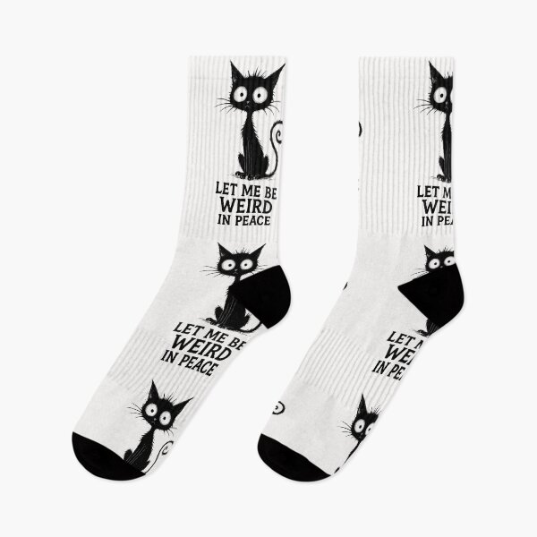 Item preview, Let Me Be Weird in Peace Black Cat Graphic designed and sold by cawtoon.