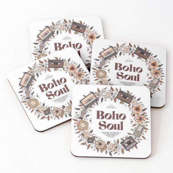 Item preview, Boho Soul – Vintage Cassette Floral Circle designed and sold by sherifshaaban.