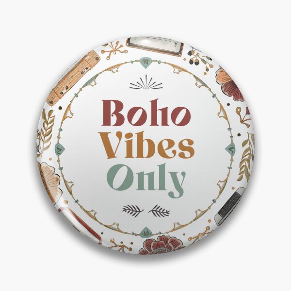Artikelvorschau, Boho Vibes Only – Retro Mixtape Floral Circle entworfen und verkauft von sherifshaaban.
