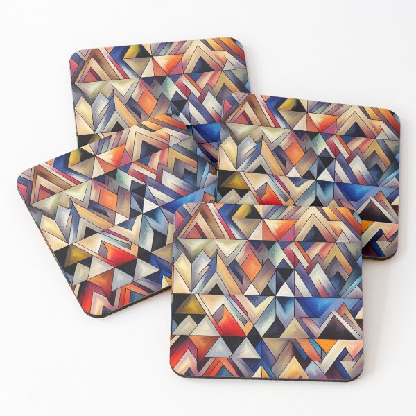 Item preview, Boho Organic Shapes in Red, Yellow And Blue designed and sold by DEC02.