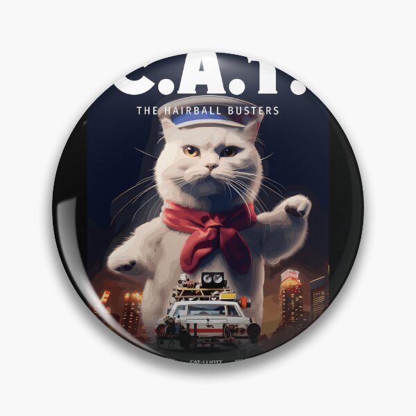 Item preview, Póster divertido de la película "Los Cazafantasmas", inspirado en el gato malvavisco. designed and sold by MarisolStanton.