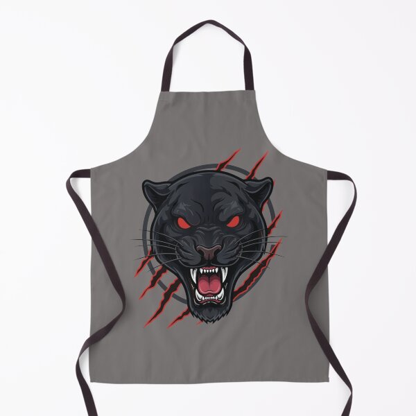 Item preview, Fierce Black Panther Mascot with Red Eyes and Claw Marks – Vector Illustration designed and sold by Royalsticker.