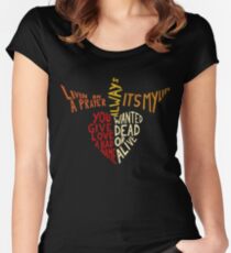 Bon Jovi - Songs Women's Fitted Scoop T-Shirt