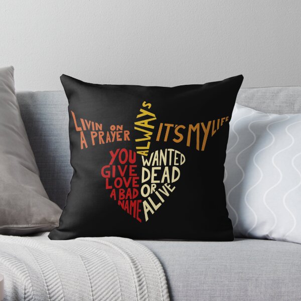 Bon Jovi - Songs Throw Pillow