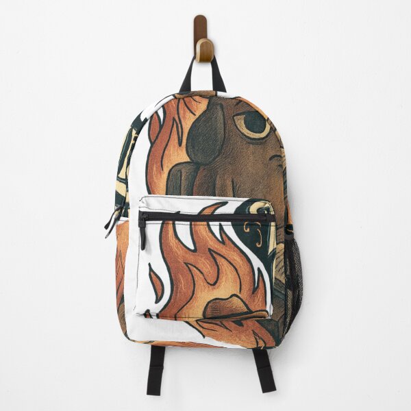 Item preview, This Is Fine - Skeptical Dog Surrounded By Flames With Books And Coffee designed and sold by Addieerge.