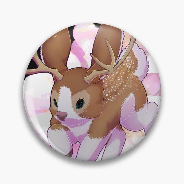 Item preview, Apple Blossom Jackalope designed and sold by Paintbucket Lemonade.