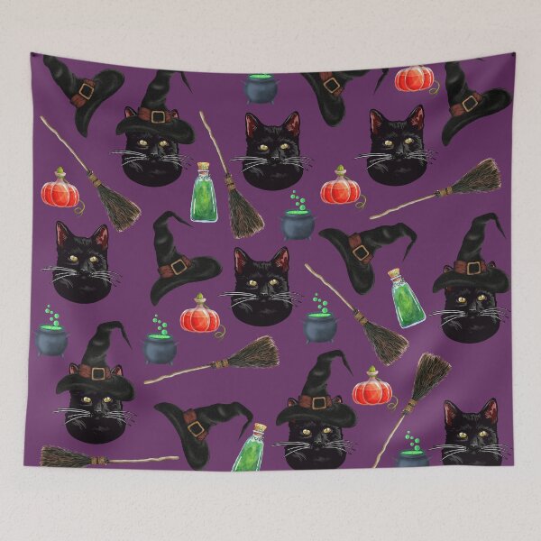 Item preview, Halloween Black cat and whiskers designed and sold by BritishDelights.