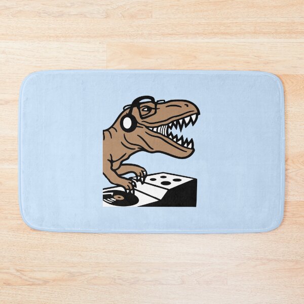 Item preview, DJ T-Rex Glasses Headphone Party Listen Music Club Turntable designed and sold by shirt-o-mat.
