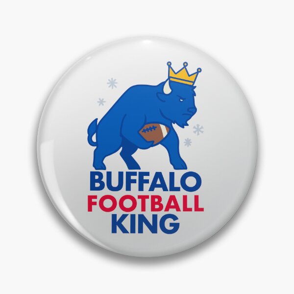 Item preview, Buffalo Football King Sticker | Mafia Fan Sports Design designed and sold by SnugbugStudios.