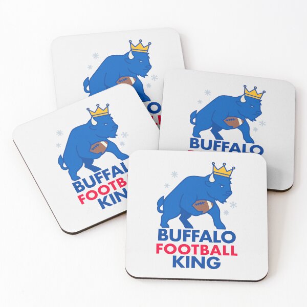Item preview, Buffalo Football King Sticker | Mafia Fan Sports Design designed and sold by SnugbugStudios.
