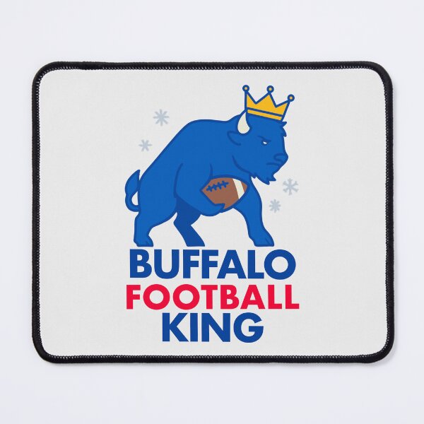 Item preview, Buffalo Football King Sticker | Mafia Fan Sports Design designed and sold by SnugbugStudios.
