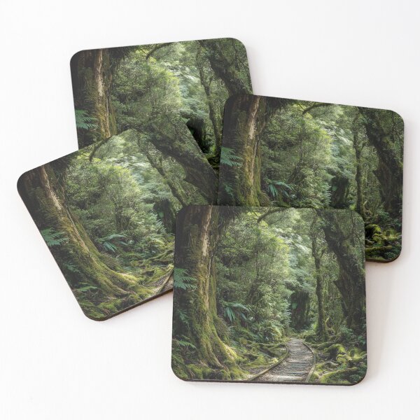 Item preview, Abandoned Forest Railway – Mossy Tracks in a Forgotten Wilderness designed and sold by Emily Waters.