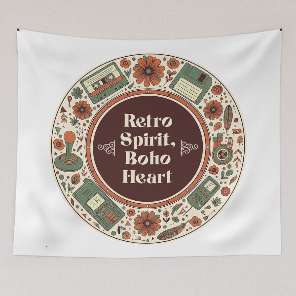 Item preview, Retro Spirit, Boho Heart designed and sold by sherifshaaban.