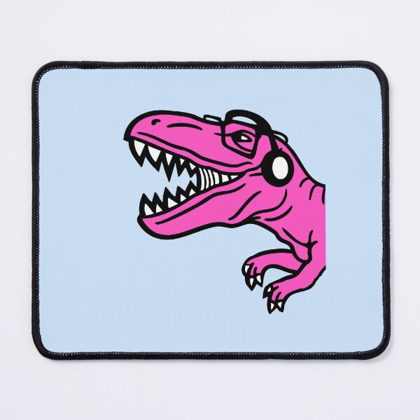 Item preview, DJ T-Rex Glasses Headphone Party Music Club From Side designed and sold by shirt-o-mat.