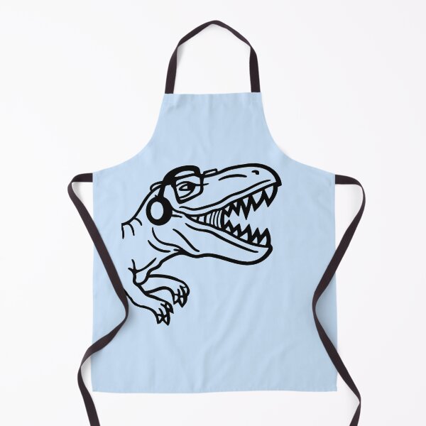 Item preview, DJ T-Rex Glasses Headphone Party Music Club From Side designed and sold by shirt-o-mat.