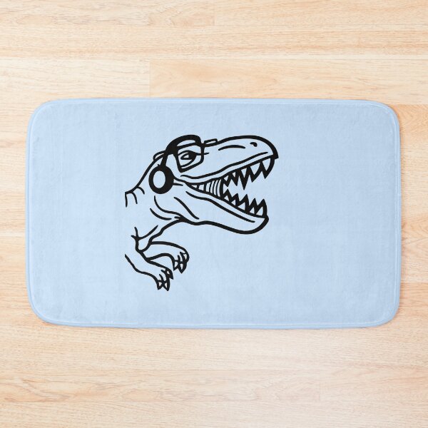 Item preview, DJ T-Rex Glasses Headphone Party Music Club From Side designed and sold by shirt-o-mat.