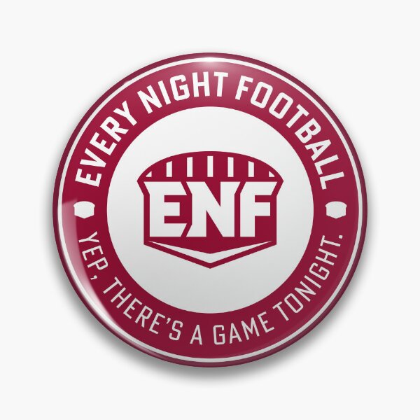 Item preview, Every Night Football "Circular Slogan" (Crimson & White) designed and sold by GX3-Creative.