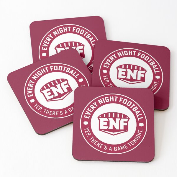 Item preview, Every Night Football "Circular Slogan" (Crimson & White) designed and sold by GX3-Creative.