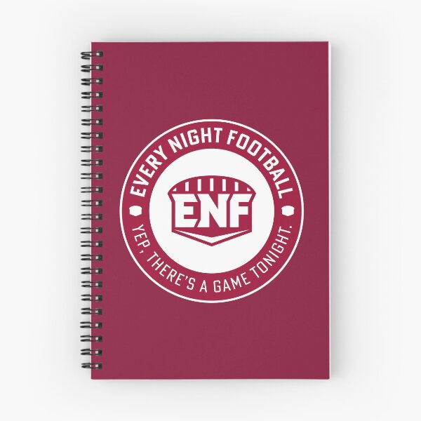 Item preview, Every Night Football "Circular Slogan" (Crimson & White) designed and sold by GX3-Creative.