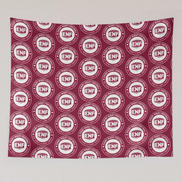 Item preview, Every Night Football "Circular Slogan" (Crimson & White) designed and sold by GX3-Creative.