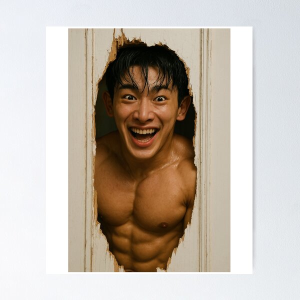 Item preview, Wonho Shirtless Meme designed and sold by Antonetteurphy.