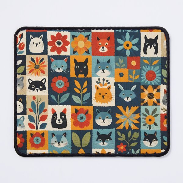 Item preview, Floral And Animal Quilting Themed Pattren - Quilting Lover - Funny Quilter designed and sold by Wiss2Arts.