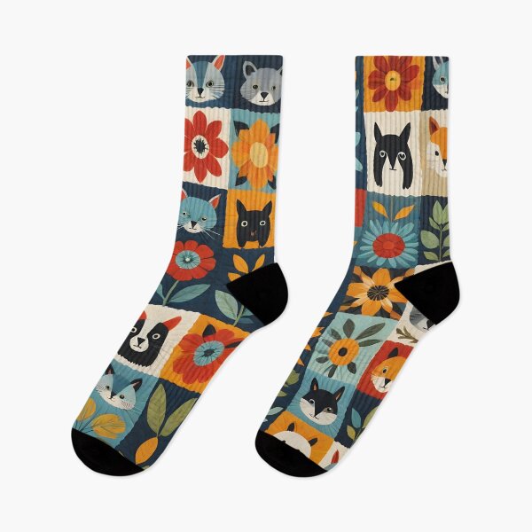 Item preview, Floral And Animal Quilting Themed Pattren - Quilting Lover - Funny Quilter designed and sold by Wiss2Arts.