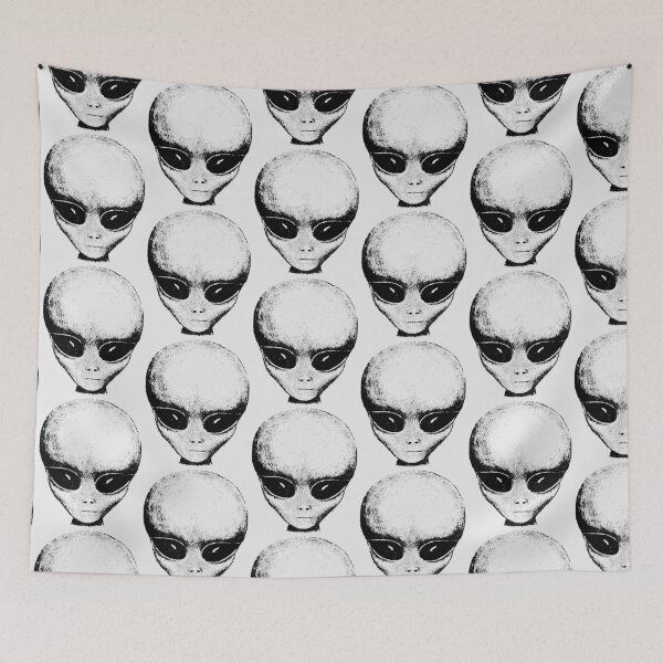 Item preview, Vintage Grey Alien Face Extraterrestrial UFO designed and sold by acquiesce13.