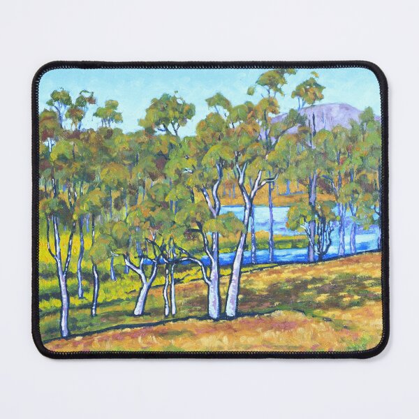 Item preview, Australian Landscape with Gum Trees and Dam designed and sold by Judi Parkinson.