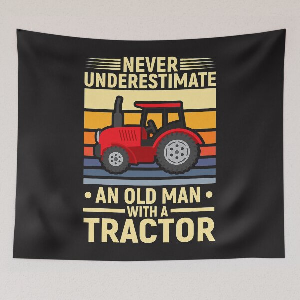 Item preview, Never Underestimate An Old Man With A Tractor  designed and sold by LarkinIsabell.