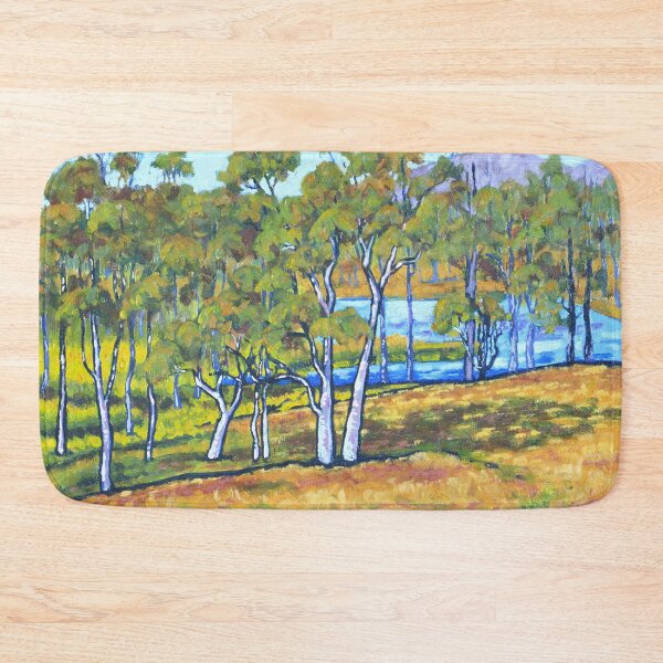 Item preview, Australian Landscape with Gum Trees and Dam designed and sold by Judi Parkinson.