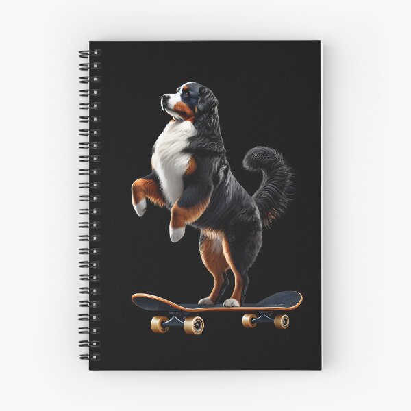 Item preview, Bernese Mountain Dog Riding a Skateboard Skateboarding Skater Fans designed and sold by Kimberley King Art  King Art.