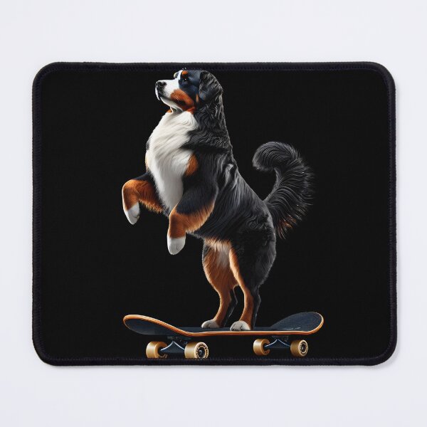 Item preview, Bernese Mountain Dog Riding a Skateboard Skateboarding Skater Fans designed and sold by Kimberley King Art King Art.