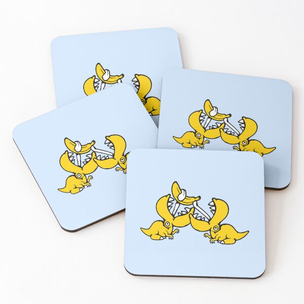Item preview, 2 Banana T-Rex Eating Mouth Open Long Tongue Dino designed and sold by shirt-o-mat.
