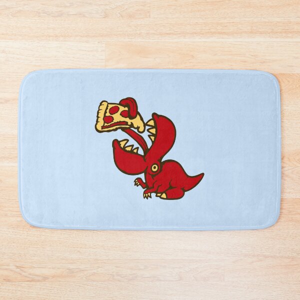 Item preview, Salami Pizza T-Rex Eating Fast Food Tongue Dino designed and sold by shirt-o-mat.