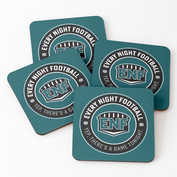 Item preview, Every Night Football "Circular Slogan" (Midnight Green & Black) designed and sold by GX3-Creative.