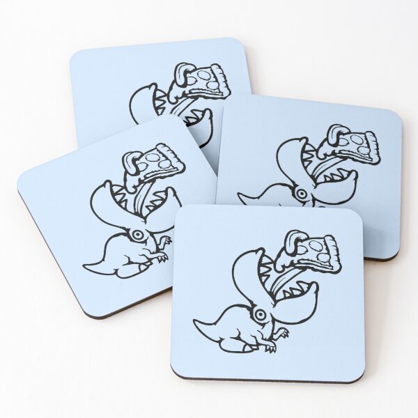 Item preview, Salami Pizza T-Rex Eating Fast Food Tongue Dino designed and sold by shirt-o-mat.