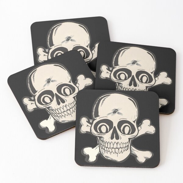 Item preview, Skull and Crossbones Vintage Style Halloween Horror designed and sold by acquiesce13.