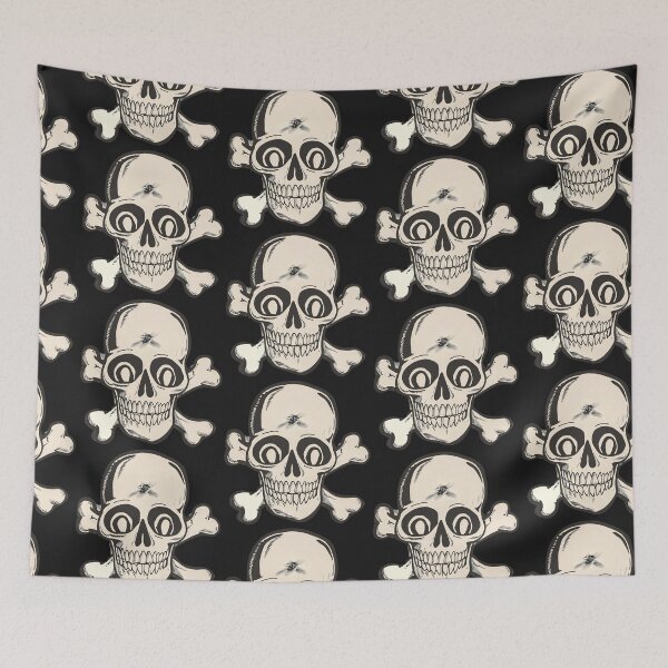 Item preview, Skull and Crossbones Vintage Style Halloween Horror designed and sold by acquiesce13.