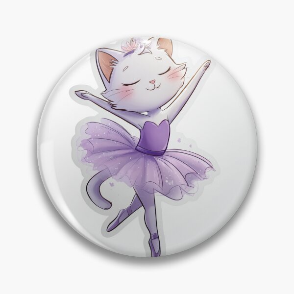 Item preview, Graceful Ballet Cat Sticker - Cute Dancing Kitty Art designed and sold by Chris349.