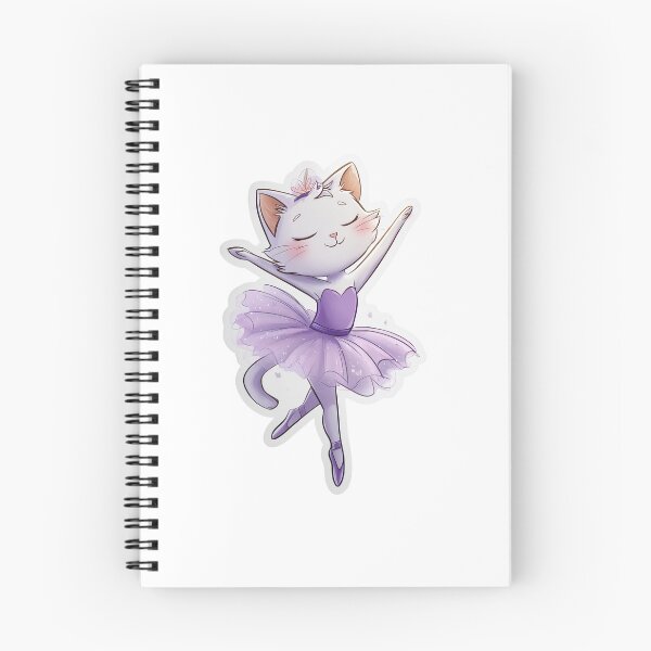 Item preview, Graceful Ballet Cat Sticker - Cute Dancing Kitty Art designed and sold by Chris349.