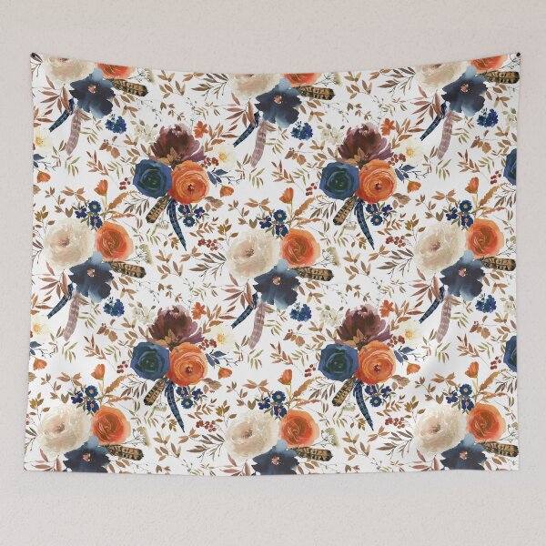 Item preview, Cozy Fall Flowers designed and sold by WildAliceArt.