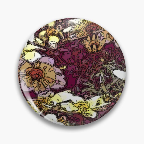 Item preview, flowerbed draw round abstract floral design designed and sold by SmashingDeals.